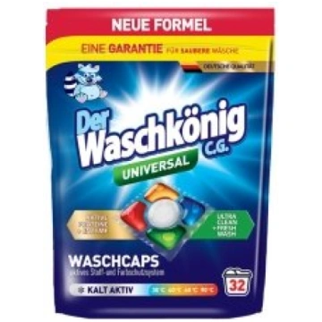Veļas mazgāšanas kapsulas Der Waschkonig Universal