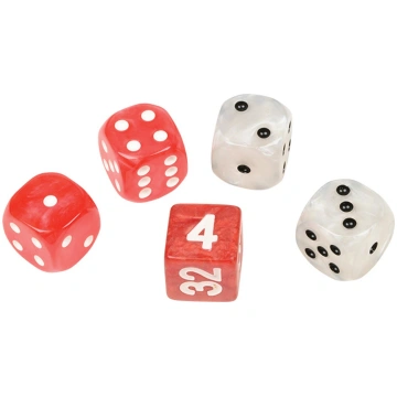 Philos backgammon kauliņu komplekts, sarkans/balts
