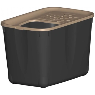 Bergamo Micia Litter Box For Cats, Hop-In Type Wit