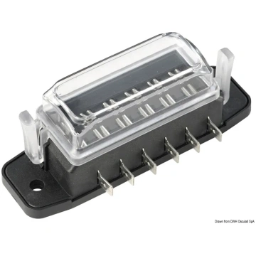 Watertight blade fuse holder box 6 housings (14.10