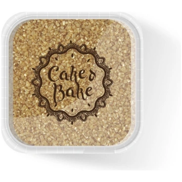 Dekori cukura kristāli, zelta 550g CAKE&BAKE