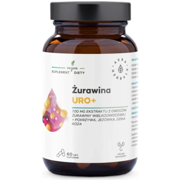 AURA HERBALS Dzērveņu Uro+ (60 kapsulas)