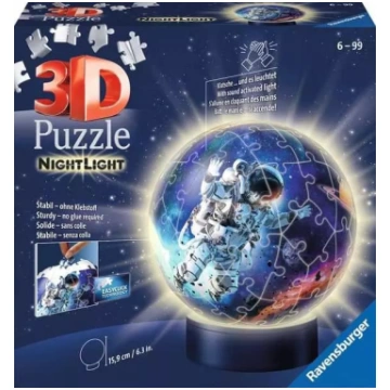 Ravensburger Apaļā 3D puzle ar gaismu, 74 gab., Ko
