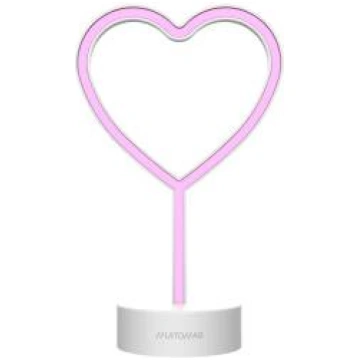Muitomas Lampada Led Neon Cuore Type-C Rosa 802173