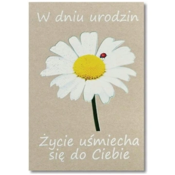 Pastkarte "daudz laimes dzimšanas dienā" - Elegant