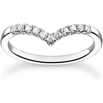 Thomas Sabo Ladies Ring TR2394-051-14-52 V-shape s