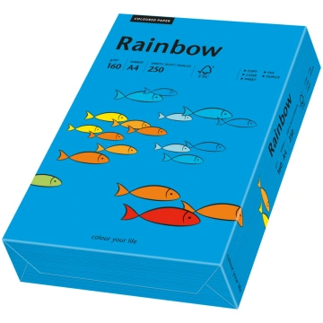 Papīrs RAINBOW 160g/m2 A4 250lp zils Nr.87 MONDI