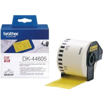 BROTHER DK-44605 printer label, yellow