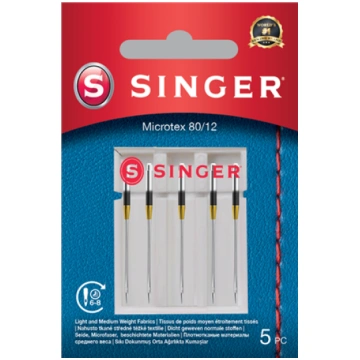 Singer Microtex Needle 80/12, 5-Pack 250053202