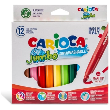 Flomasteri CARIOCA JUMBO 12 krāsas (200-02937)