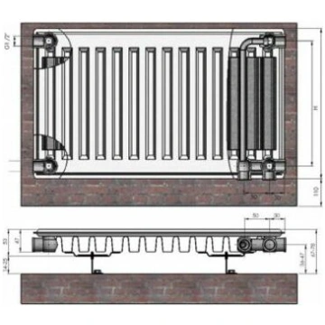 Radiators 11x500x1600 Ventil Compact Termolux | 91