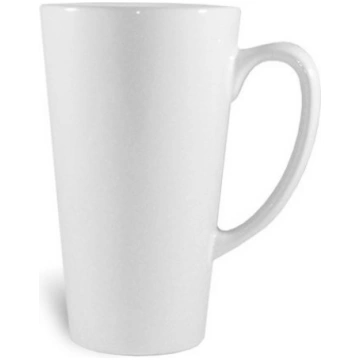 Latte JS Coating krūze liela, balta Sublimation Th