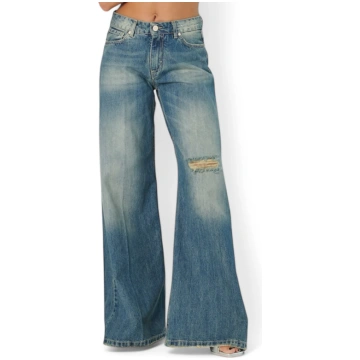BRENDA wide leg jeans in firm denim GDD Fashion