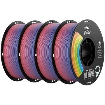 Creality Rainbow PLA+ 3D printera filaments 4 kg,