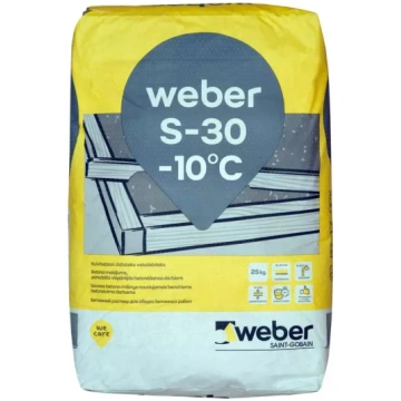 Ātri cietējošais ziemas betons weber S-30 W, 25kg