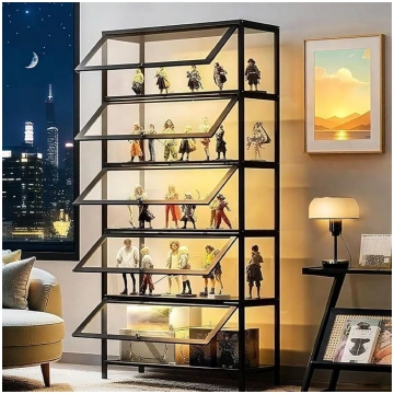 Standing Display Cabinet with Acrylic Glass, 5 She
