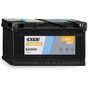 Akumulators Exide Premium EA1000 100Ah, 900A, 353x