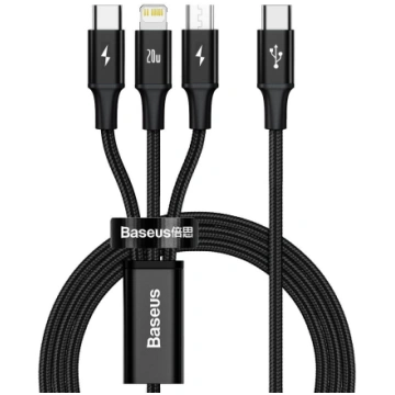 Vads Baseus USB 2.0 to USB-C/microUSB/Lightning, U