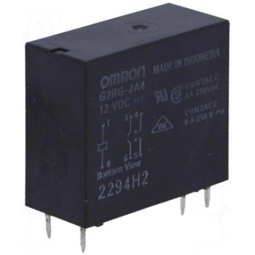 Relay: electromagnetic | DPST-NO | Ucoil: 12VDC | 