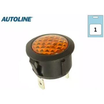 LED indikatorlampiņa dzintara 12V AUTOLINE