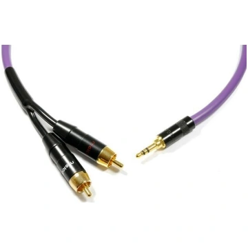 Melodika Jack 3.5mm, - RCA (Cinch) x2 2m, violets
