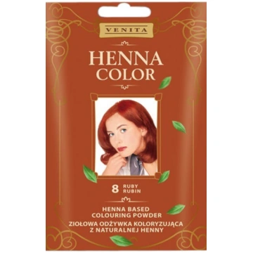 Krāsainais pūderis Venita Henna Color, ruby, Ruby 