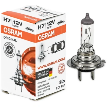 H7 OSRAM Original Raž. Vācijā auto spuldze 12V 55W