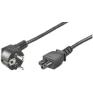 MicroConnect Power Cord Notebook 0 5m Black angled
