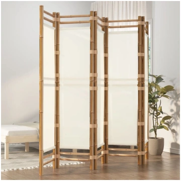 Istabas aizslietnis, 5 paneļi, 200 cm, bambuss un 