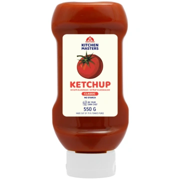Kečups klasiskais KITCHEN MASTERS, 550g