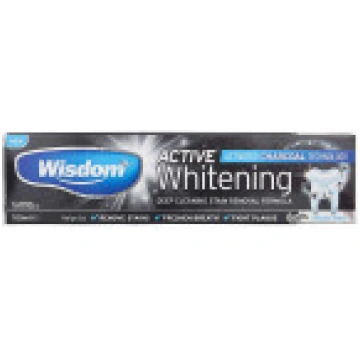 Wisdom Active Whitening Charcoal zobu pasta ar ogl