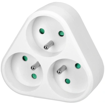 Triple power socket splitter 3x2P+E Ornobaltic