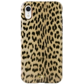 Puro Glam Leopard Cover iPhone Xr czarny |black Li
