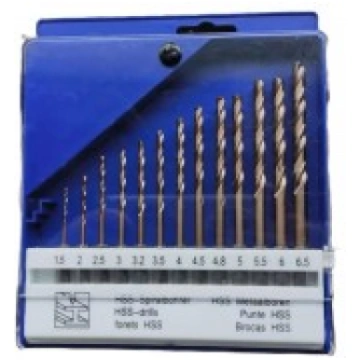 Urbju komplekts metālam HSS 1/4" DIN338 13gab (1.5