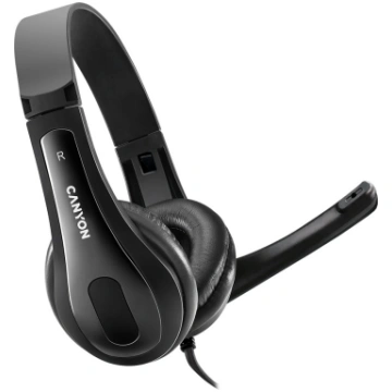 CANYON PC headset CHSU-1 PC Mic USB 2m Black | CNS