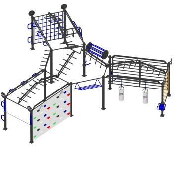 Structure with Climbing Wall - CH62 | Calisthenics