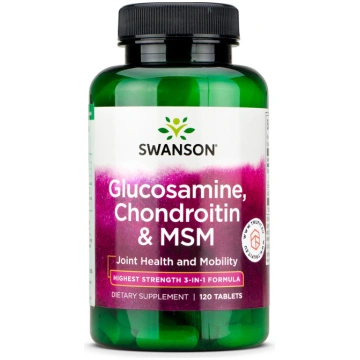Glucosamine Chondroitin & MSM Swanson 120 tabletes
