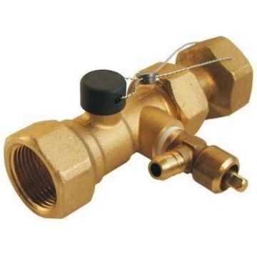Kapes ventīlis 3/4"", iekšējā vītne, ar noteci, pl