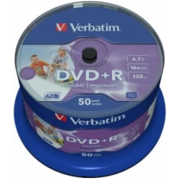 Matricas DVD+R AZO Verbatim 4.7GB 16x Wide Printab