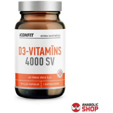 Iconfit Vitamin D3 4000SV Vitamīns D3 90 kapsulas