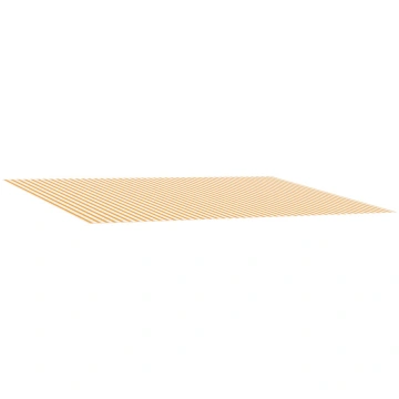 Markīzes rezerves audums dzeltena un balta 450 × 3