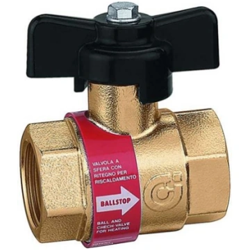 Caleffi Zawór kulowy z wbudowanym zaworem zwrotnym