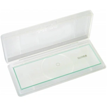 BRESSER Blank Slide with 1/100 mm scale 5916710