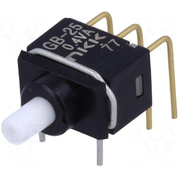 Switch: push-button | Pos: 2 | DPDT | 0.01A/28VAC 