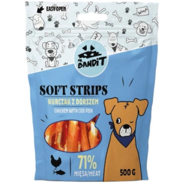 Mr.Bandit Dog Soft Strips Chicken with Cod Fish 50