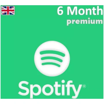 Spotify Premium dāvanu karte 6 mēnešiem (Apvienotā