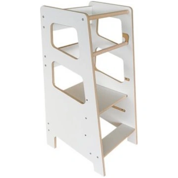 Virtuves tornis Montessori Lilababy balts MDF