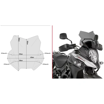 Givi tonēts priekšējais stikls Suzuki DL 650 V-Str