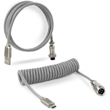 Royal Kludge Coiled Aviator Cable (Grey)