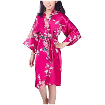 Bērnu meitenes ģērbšanās Kimono halāts Kimono halā